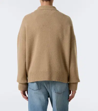 AMI PARIS Ami de Coeur alpaca and wool-blend polo sweater | Thumbnail 2 AMI PARIS Ami de Coeur alpaca and wool-blend polo sweater | Thumbnail 2