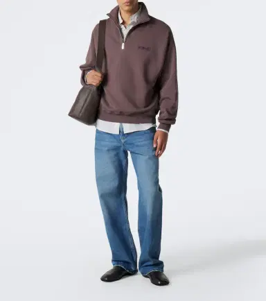 Jacquemus Camionneur half-zip cotton jersey sweatshirt | Thumbnail 2 Jacquemus Camionneur half-zip cotton jersey sweatshirt | Thumbnail 2