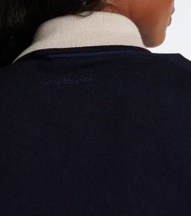 Acne Studios Silk, wool, and cashmere polo sweater | Thumbnail 3 Acne Studios Silk, wool, and cashmere polo sweater | Thumbnail 3