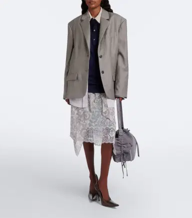 Acne Studios Silk, wool, and cashmere polo sweater | Thumbnail 4 Acne Studios Silk, wool, and cashmere polo sweater | Thumbnail 4