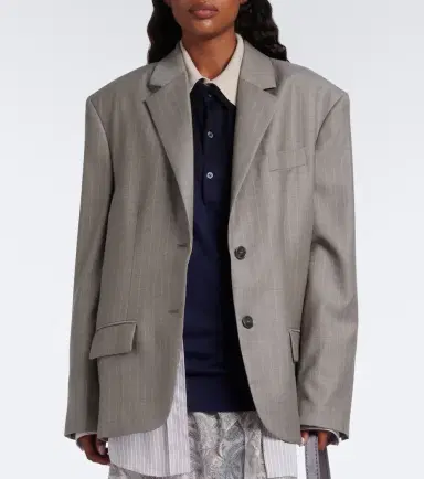 Acne Studios Silk, wool, and cashmere polo sweater | Thumbnail 5 Acne Studios Silk, wool, and cashmere polo sweater | Thumbnail 5