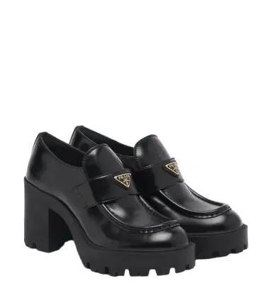 Prada Leather platform loafers | Thumbnail 1 Prada Leather platform loafers | Thumbnail 1