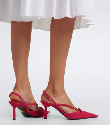 Prada Suede slingback pumps | Thumbnail 6 Prada Suede slingback pumps | Thumbnail 6