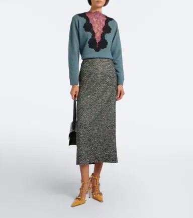 Valentino Lace-trimmed virgin wool sweater | Thumbnail 5 Valentino Lace-trimmed virgin wool sweater | Thumbnail 5