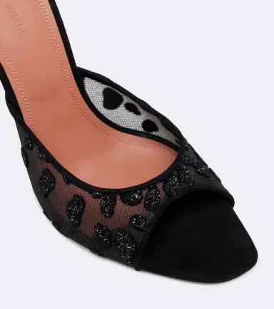Amina Muaddi Alexa embellished mesh mules | Thumbnail 2 Amina Muaddi Alexa embellished mesh mules | Thumbnail 2