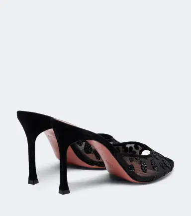 Amina Muaddi Alexa embellished mesh mules | Thumbnail 3 Amina Muaddi Alexa embellished mesh mules | Thumbnail 3