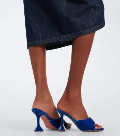 Amina Muaddi Lupita velvet mules | Thumbnail 5 Amina Muaddi Lupita velvet mules | Thumbnail 5