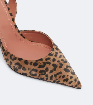 Amina Muaddi Holli leopard-print suede slingback pumps | Thumbnail 3 Amina Muaddi Holli leopard-print suede slingback pumps | Thumbnail 3