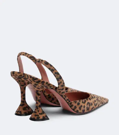 Amina Muaddi Holli leopard-print suede slingback pumps | Thumbnail 4 Amina Muaddi Holli leopard-print suede slingback pumps | Thumbnail 4
