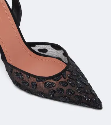 Amina Muaddi Holli embellished mesh slingback pumps | Thumbnail 3 Amina Muaddi Holli embellished mesh slingback pumps | Thumbnail 3