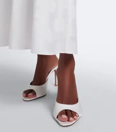 Amina Muaddi Alexa satin mules | Thumbnail 6 Amina Muaddi Alexa satin mules | Thumbnail 6