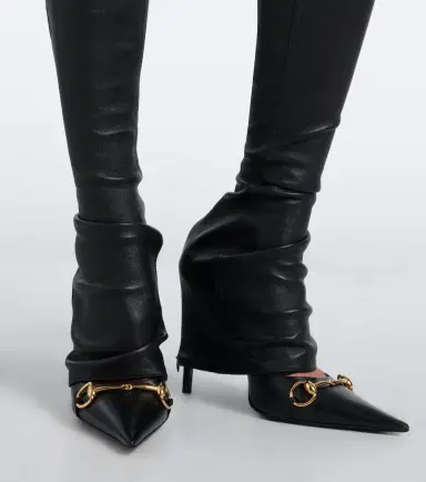 Gucci Leather slim pants | Thumbnail 4 Gucci Leather slim pants | Thumbnail 4