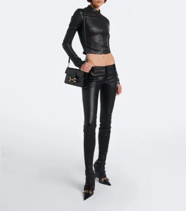 Gucci Leather slim pants | Thumbnail 6 Gucci Leather slim pants | Thumbnail 6