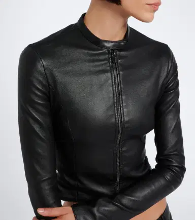 Gucci Cropped leather jacket | Thumbnail 5 Gucci Cropped leather jacket | Thumbnail 5