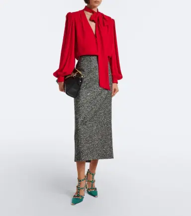 Valentino Garavani Rockstud suede slingback pumps | Thumbnail 6 Valentino Garavani Rockstud suede slingback pumps | Thumbnail 6