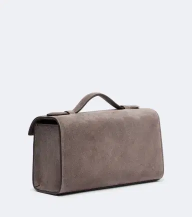Savette Symmetry Pochette Small suede top-handle bag | Thumbnail 3 Savette Symmetry Pochette Small suede top-handle bag | Thumbnail 3