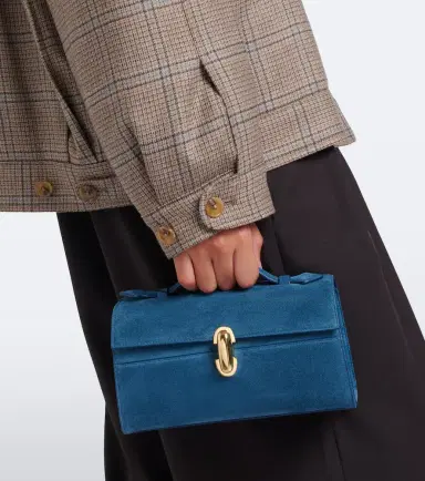 Savette Symmetry Pochette Small suede top-handle bag | Thumbnail 5 Savette Symmetry Pochette Small suede top-handle bag | Thumbnail 5