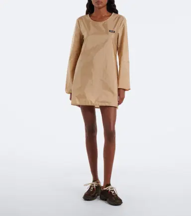 Miu Miu Logo minidress | Thumbnail 5 Miu Miu Logo minidress | Thumbnail 5