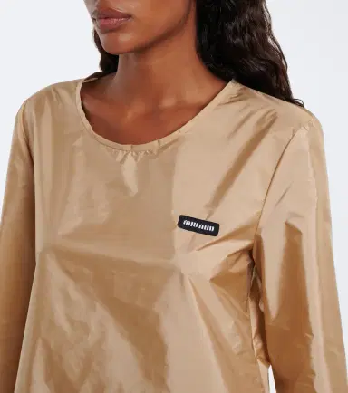 Miu Miu Logo minidress | Thumbnail 6 Miu Miu Logo minidress | Thumbnail 6