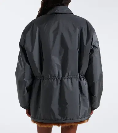 Miu Miu Shearling-lined blouson jacket | Thumbnail 3 Miu Miu Shearling-lined blouson jacket | Thumbnail 3