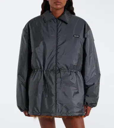 Miu Miu Shearling-lined blouson jacket | Thumbnail 7 Miu Miu Shearling-lined blouson jacket | Thumbnail 7