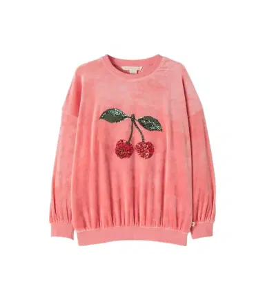 Konges Slojd Konges Sløjd Venola sequined velvet sweatshirt | Thumbnail 1 Konges Slojd Konges Sløjd Venola sequined velvet sweatshirt | Thumbnail 1
