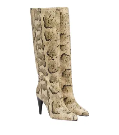 Isabel Marant Jany snake-effect leather knee-high boots | Thumbnail 1 Isabel Marant Jany snake-effect leather knee-high boots | Thumbnail 1