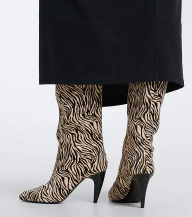 Isabel Marant Jany zebra-print calf-hair knee-high boots | Thumbnail 6 Isabel Marant Jany zebra-print calf-hair knee-high boots | Thumbnail 6