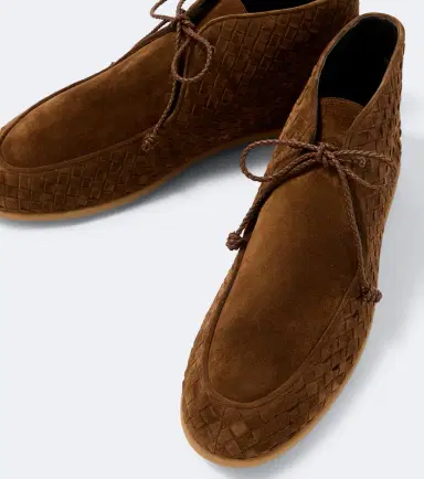 Bottega Veneta Intrecciato suede desert boots | Thumbnail 3 Bottega Veneta Intrecciato suede desert boots | Thumbnail 3