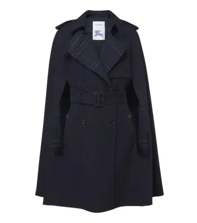 Burberry Check belted wool cape | Thumbnail 1 Burberry Check belted wool cape | Thumbnail 1