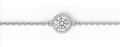 Wish Fine Jewelry 0.30ct Diamond 18K Gold Solitaire Chain Bracelet | Thumbnail 1 Wish Fine Jewelry 0.30ct Diamond 18K Gold Solitaire Chain Bracelet | Thumbnail 1