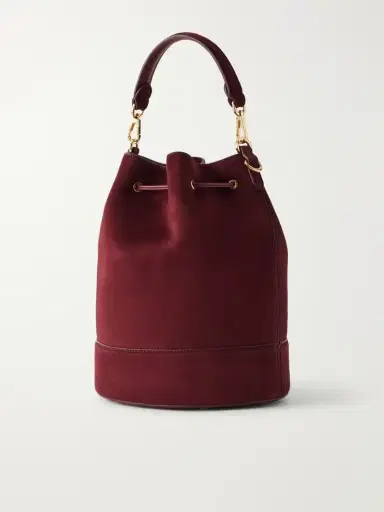 Gianvito Rossi Sienna Tasseled Suede Drawstring Bucket Bag | Thumbnail 4 Gianvito Rossi Sienna Tasseled Suede Drawstring Bucket Bag | Thumbnail 4