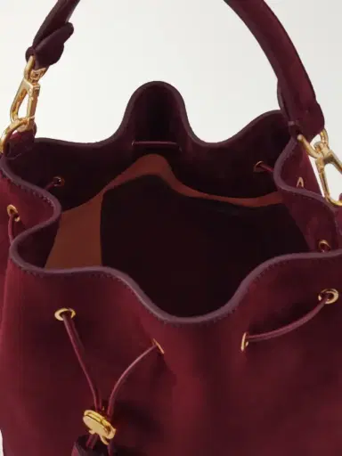 Gianvito Rossi Sienna Tasseled Suede Drawstring Bucket Bag | Thumbnail 6 Gianvito Rossi Sienna Tasseled Suede Drawstring Bucket Bag | Thumbnail 6