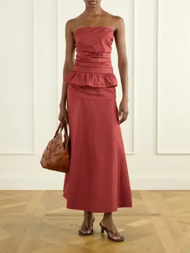 Faithfull Simone Cotton Midi Skirt | Thumbnail 2 Faithfull Simone Cotton Midi Skirt | Thumbnail 2