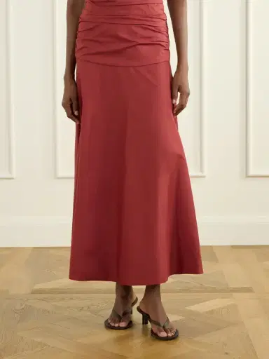 Faithfull Simone Cotton Midi Skirt | Thumbnail 3 Faithfull Simone Cotton Midi Skirt | Thumbnail 3