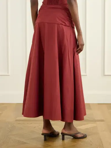 Faithfull Simone Cotton Midi Skirt | Thumbnail 4 Faithfull Simone Cotton Midi Skirt | Thumbnail 4
