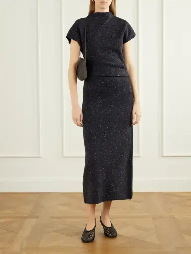 Proenza Schouler Abie Ribbed Stretch Merino Wool-blend Maxi Dress | Thumbnail 2 Proenza Schouler Abie Ribbed Stretch Merino Wool-blend Maxi Dress | Thumbnail 2
