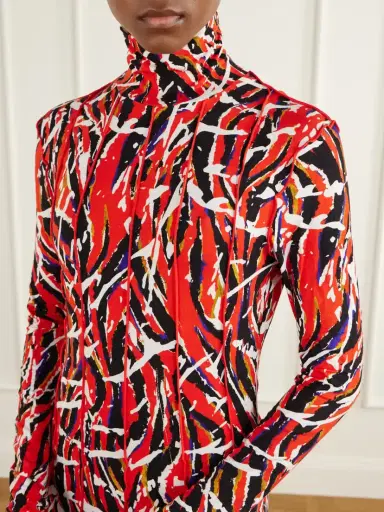 Proenza Schouler White Label Mabel Printed Jersey Maxi Dress | Thumbnail 4 Proenza Schouler White Label Mabel Printed Jersey Maxi Dress | Thumbnail 4