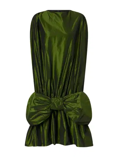 Simone Rocha Bow-detailed Taffeta Midi Dress | Thumbnail 1 Simone Rocha Bow-detailed Taffeta Midi Dress | Thumbnail 1