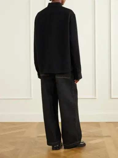 Studio Nicholson Hithe Garment-dyed Cotton And Linen-blend Shirt | Thumbnail 3 Studio Nicholson Hithe Garment-dyed Cotton And Linen-blend Shirt | Thumbnail 3