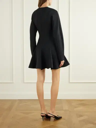 Stella McCartney Wool-blend Cady Mini Dress | Thumbnail 3 Stella McCartney Wool-blend Cady Mini Dress | Thumbnail 3