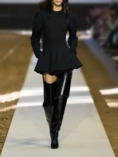 Stella McCartney Wool-blend Cady Mini Dress | Thumbnail 5 Stella McCartney Wool-blend Cady Mini Dress | Thumbnail 5