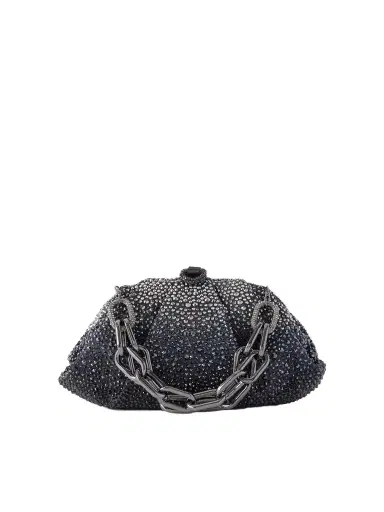 Judith Leiber Couture Gemma Crystal-embellished Silver-tone Clutch | Thumbnail 1 Judith Leiber Couture Gemma Crystal-embellished Silver-tone Clutch | Thumbnail 1