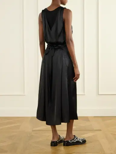 Simone Rocha Bow-detailed Embroidered Satin Midi Dress | Thumbnail 3 Simone Rocha Bow-detailed Embroidered Satin Midi Dress | Thumbnail 3