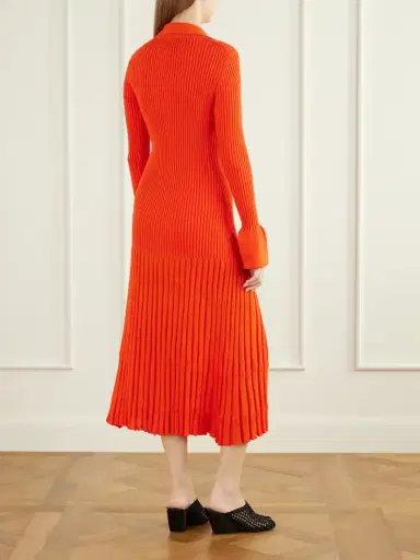 Proenza Schouler Rosario Ribbed Stretch Wool-blend Maxi Dress | Thumbnail 3 Proenza Schouler Rosario Ribbed Stretch Wool-blend Maxi Dress | Thumbnail 3