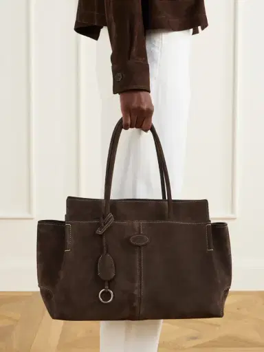 Tod's Logo-embossed Suede Tote | Thumbnail 2 Tod's Logo-embossed Suede Tote | Thumbnail 2