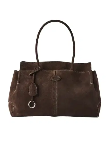 Tod's Logo-embossed Suede Tote | Thumbnail 1 Tod's Logo-embossed Suede Tote | Thumbnail 1