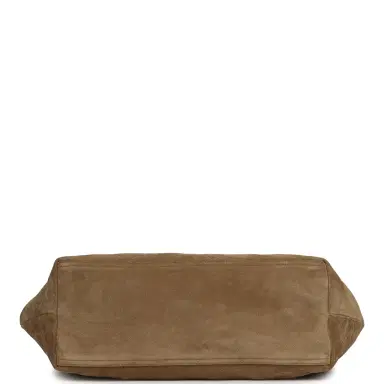 Chanel Chanel Large CC Cabas Hobo Bag Dark Beige Suede Gold Hardware | Thumbnail 6 Chanel Chanel Large CC Cabas Hobo Bag Dark Beige Suede Gold Hardware | Thumbnail 6