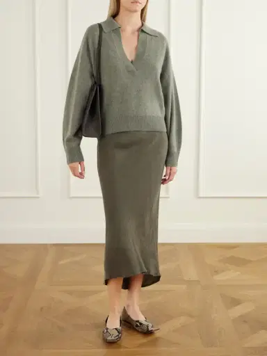 Le Kasha Jacksob Cropped Cashmere Sweater | Thumbnail 2 Le Kasha Jacksob Cropped Cashmere Sweater | Thumbnail 2
