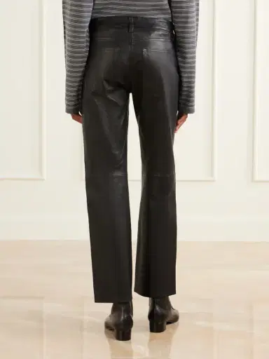 Frame The Cigarette Low-rise Straight-leg Leather Pants | Thumbnail 4 Frame The Cigarette Low-rise Straight-leg Leather Pants | Thumbnail 4